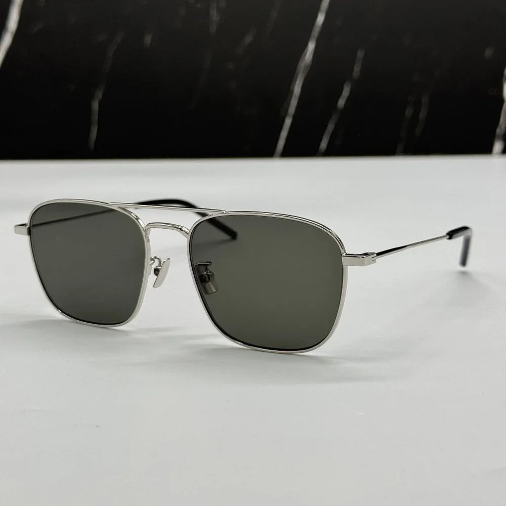 NEW SAINT LAURENT SUNGLASSES SILVER UNISEX EYEWEAR SAINT LAURENT SL309 001
